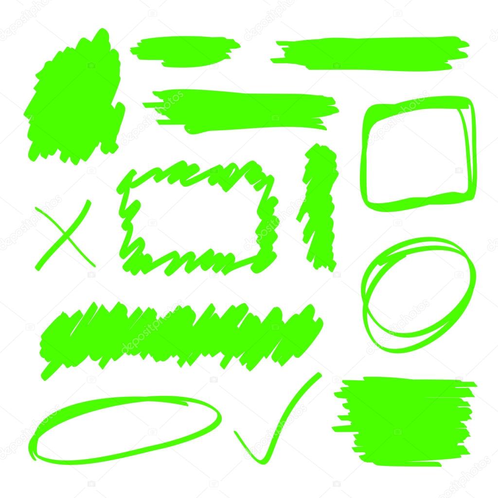 Green Highlighter Elements