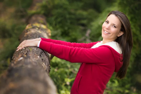 Pretty Woman in Bush — Stock Photo, Image