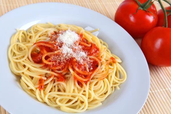 Spahgetti con parmesano — Foto de Stock