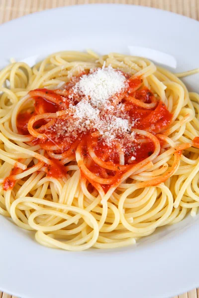 Spahgetti con parmesano — Foto de Stock