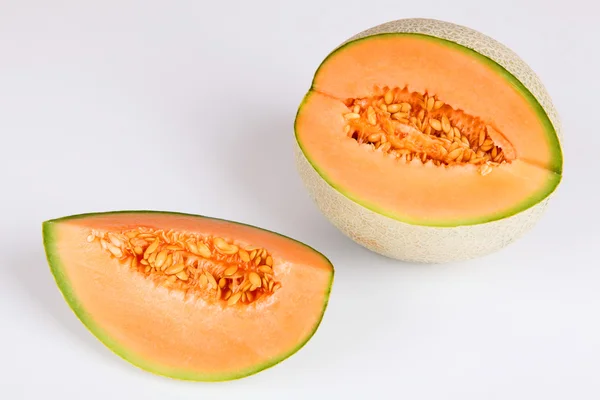 Skivad mysk melon — Stockfoto