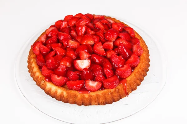 Gâteau aux fraises entières — Photo