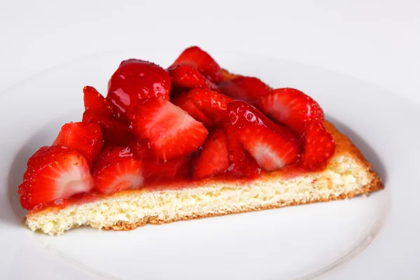 Pièce gâteau aux fraises — Photo