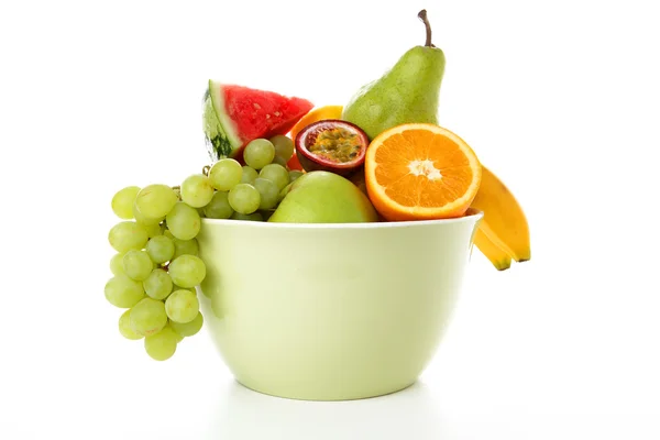 Mixed fruits in a bowl — Stock Photo, Image
