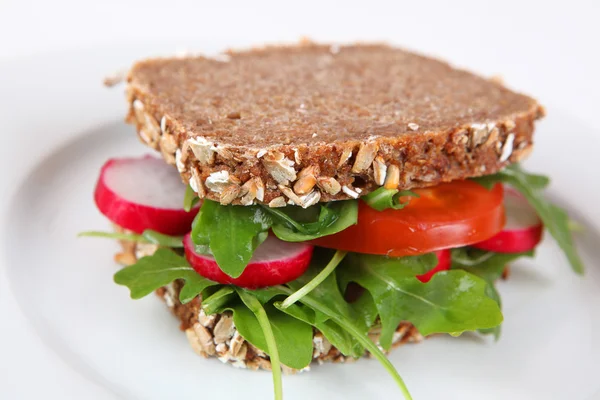 Sandwich with salad — Stock Photo, Image
