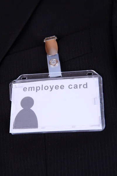 Cartão de identificação do empregado — Fotografia de Stock