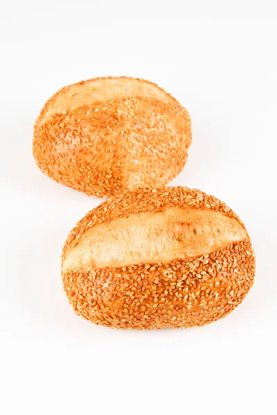 Two sesame rolls — Stock Photo, Image