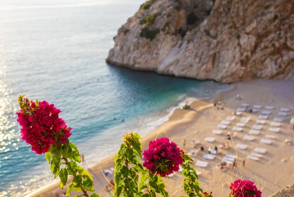 Vacker Kaputas strand vid Medelhavet, Turkiet — Stockfoto