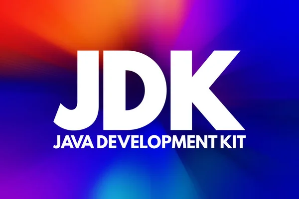 Jdk Java開発キットの頭字語 技術コンセプトの背景 — ストック写真