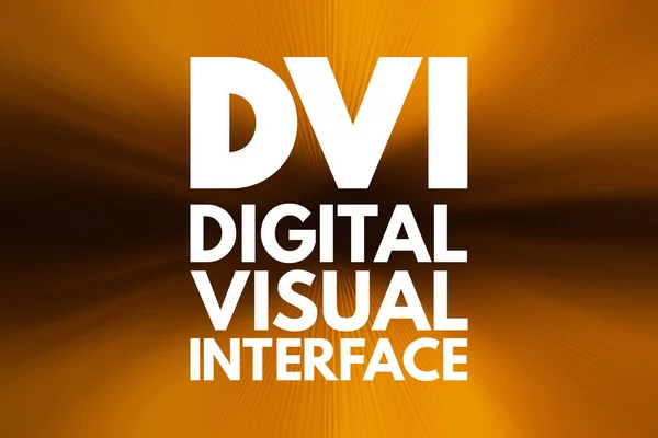 Dvi Цифровий Візуальний Інтерфейс Концептуальний Фон Технології — стокове фото