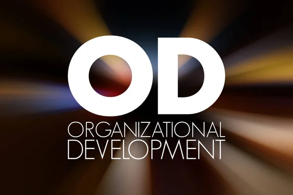 OD - Organizational Development acronym, business concept background