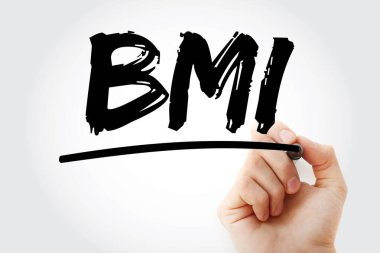 BMI - Vücut Kütle İndeksi kısaltma, sağlık konsepti geçmişi
