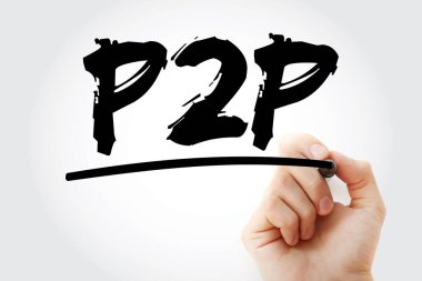 P2P - İşaretleyici ile kısaltma başına, teknoloji kavramı arka planı