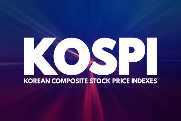 KOSPI - Korean Composite Stock Price Indexes, business concept background