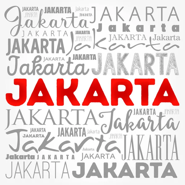Jakarta Papier Peint Nuage Concept Voyage Arrière Plan — Photo