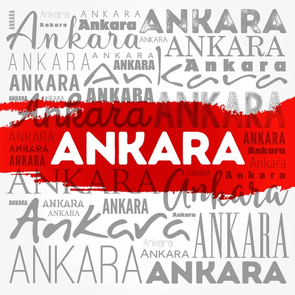 Ankara Fondo Pantalla Palabra Nube Fondo Concepto Viaje — Foto de Stock