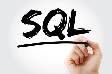 SQL - İşaretleyicili Yapılandırılmış Sorgu Dili kısaltması, teknoloji kavramı arka planı