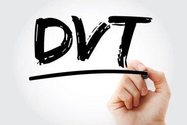 DVT - Kalemli Derin Damar Trombozu kısaltması, sağlık konsepti geçmişi