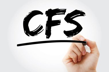 CFS - İşaretleyici, iş konsepti geçmişi ile birleşik finansal açıklama