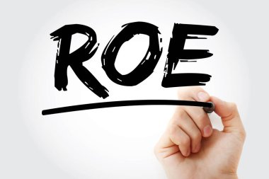 ROE - İşaret, iş konsepti geçmişi ile Özsermaye Kısaltması İade Et