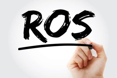 ROS - Satışa Dönüş kısaltması işaretleyici, iş konsepti geçmişi