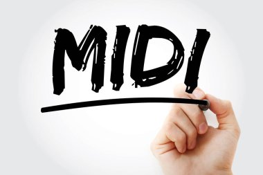 MIDI - İşaretli müzikal Enstrüman Dijital Arayüz kısaltması, kavram arkaplanı