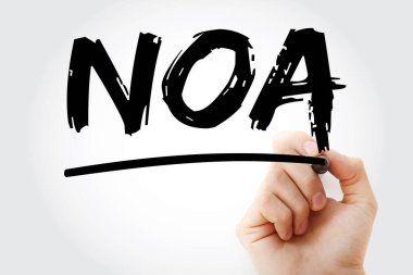 NOA - İşletim Varlıkları işaretleyici, iş konsepti geçmişi ile kısaltması