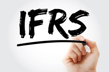 IFRS - Uluslararası Mali Raporlama Standartları Sözleşmeli kısaltma, iş konsepti geçmişi