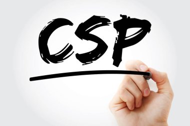 CSP - İşaretli Bulut Servis Sağlayıcı kısaltması, teknoloji iş konsepti geçmişi