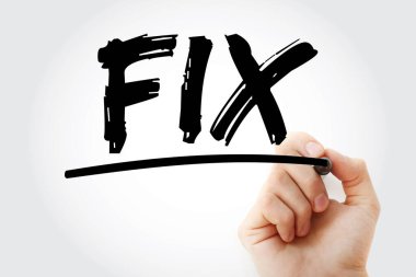 FIX - Finansal Bilgi Takas kısaltması işaretleyici, iş konsepti geçmişi