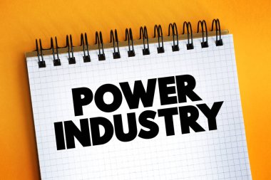 Power Industry metin alıntısı not defterinde, kavram arka grubunda