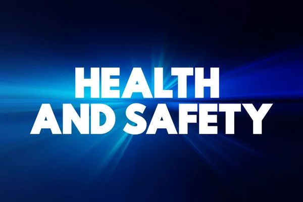 Health Safety Text Medical Concept Backgroun — Stock Photo, Image