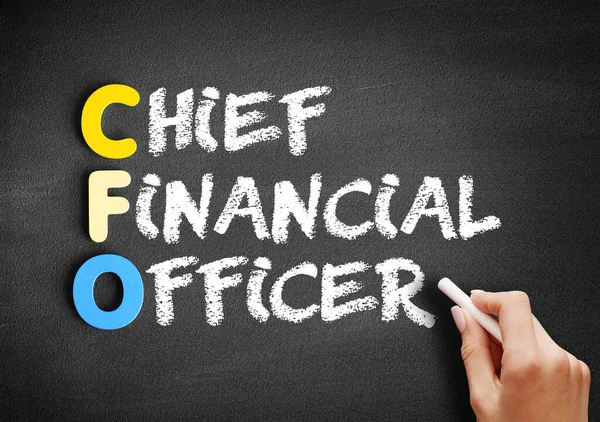 Cfo Chief Financial Officer Acroniem Business Concept Blackboar — Stockfoto