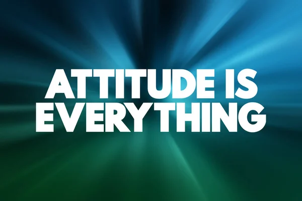 Attitude Everything Testo Citazione Concetto Backgroun — Foto Stock