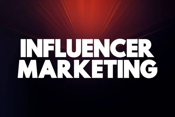 Influencer Marketing Text Quote Concept Backgroun — Stock Photo, Image