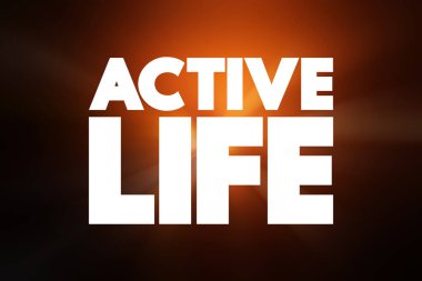 Aktif Yaşam metni alıntısı, kavram grubu