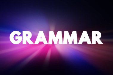 Gramer metni alıntısı, kavram gruplaması