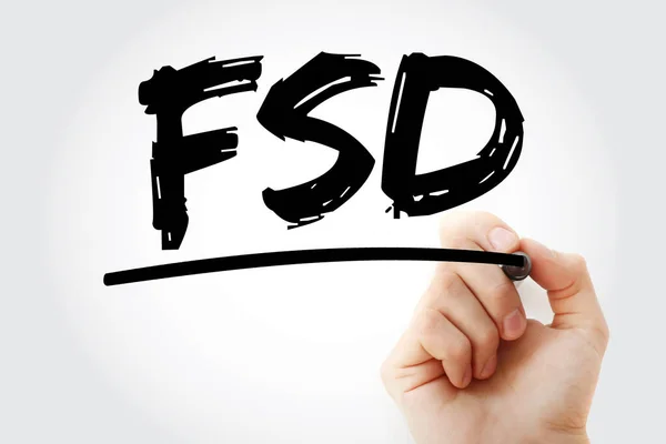 Fsd 機能仕様マーカー付き文書の頭字語 概念的背景 — ストック写真