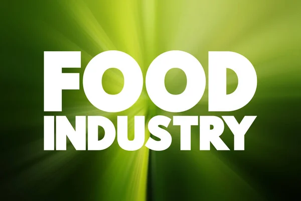 Food Industry Text Quote Concept Backgroun — Stock Photo, Image