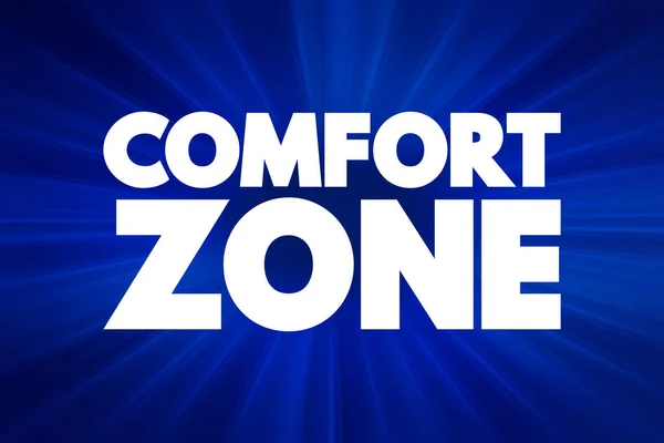 Zona Conforto Citação Texto Backgroun Conceito — Fotografia de Stock