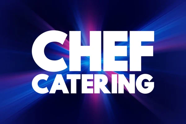 Chef Catering Tekst Citaat Concept Backgroun — Stockfoto