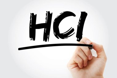HCI - İşaretleyicili İnsan Bilgisayar Arayüzü kısaltması, teknoloji kavramı arka planı