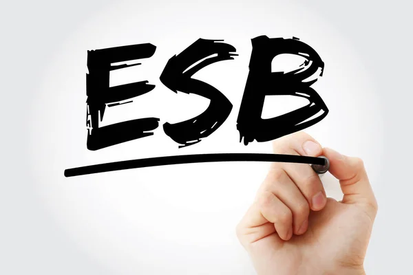 Esb Enterprise Service Bus Acronym Marker Technology Concept Background — Stock Photo, Image