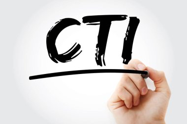 CTI - İşaretleyicili Bilgisayar Telefon Entegrasyonu kısaltması, teknoloji kavramı arka planı