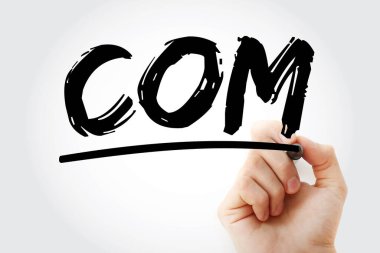 COM - İşaretleyicili Bileşen Nesne Modeli kısaltması, teknoloji kavramı