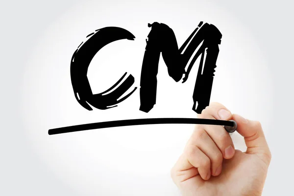 Content Management Akronym Markerem Business Concept Backgroun — Stock fotografie