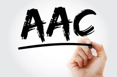 AAC - İşaretli Gelişmiş Ses Kodlama kısaltması, teknoloji kavramı