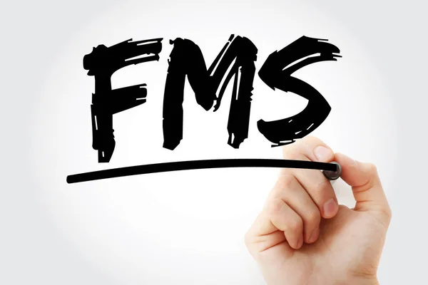 Fms フリート管理システム マーカー付き頭字語 ビジネスコンセプト — ストック写真