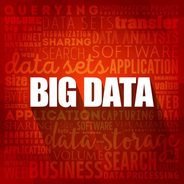 Büyük Veri Kolajı, teknoloji sektörü konsepti