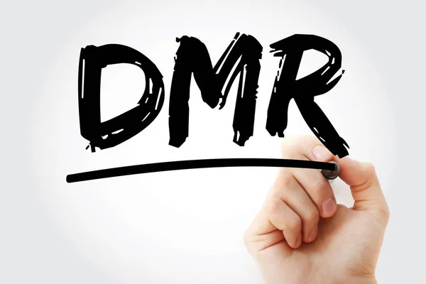 Dmr Acronimo Direct Market Reseller Con Marcatore Background Del Concetto — Foto Stock